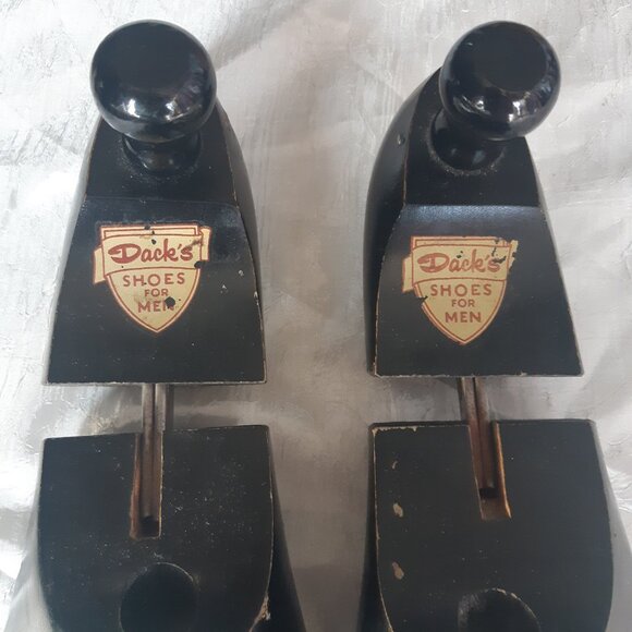 Vintage Dack's Men's Shoe Trees | 1950, 60s Black Painted Wood - Picture 4 of 8